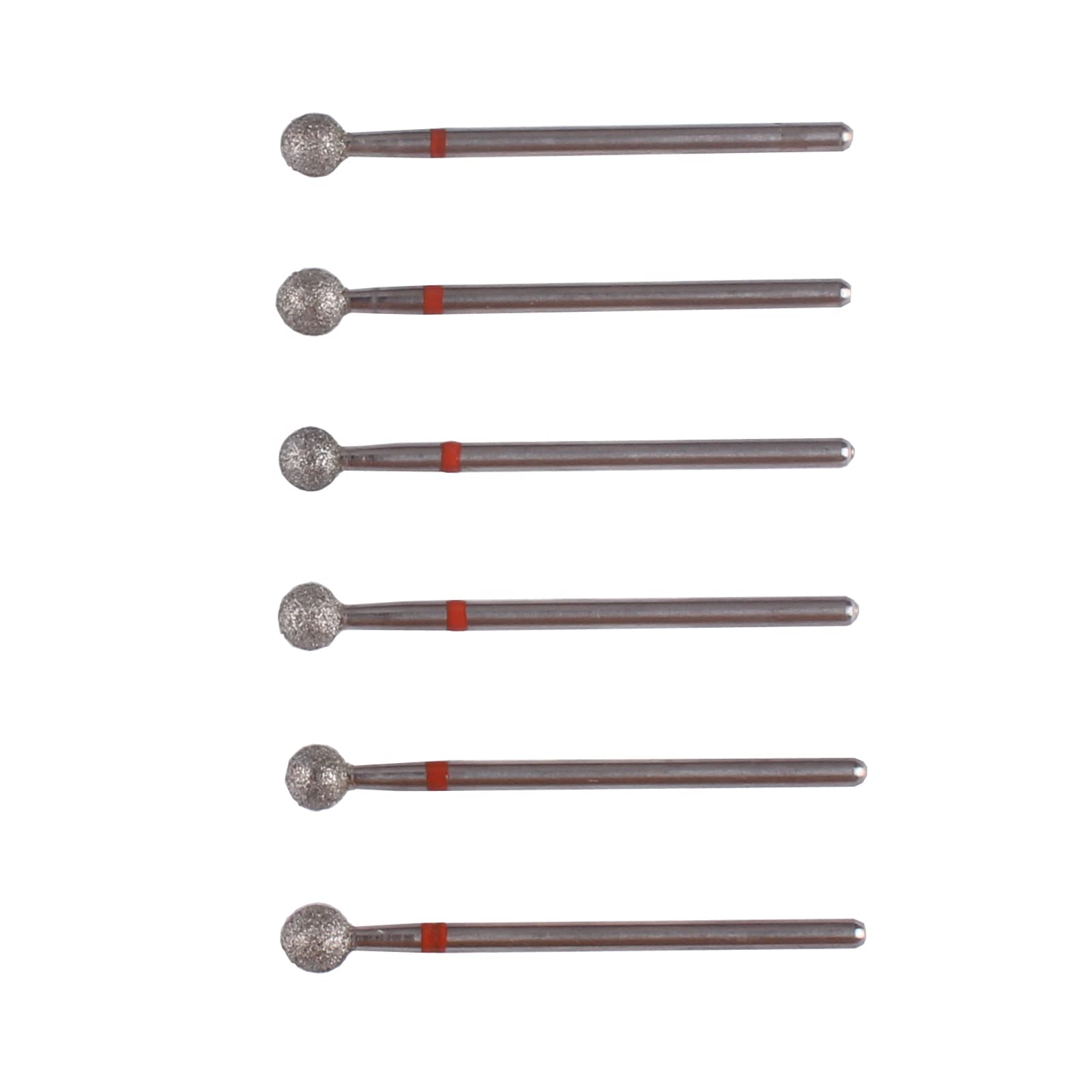 Six pieces of MZCMSL diamond efile bits arranged neatly on a professional background