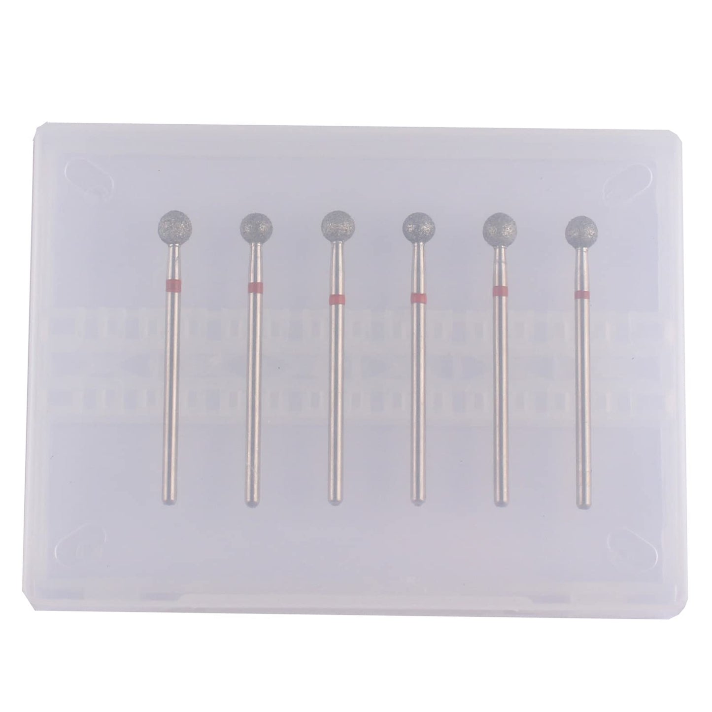 The complete six count professional Russian manicure bit set highlighting fine and medium grits