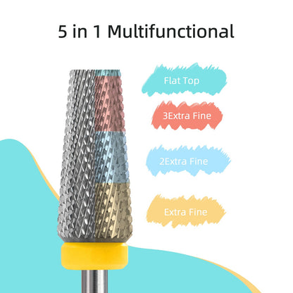 Authentic imported Hytoos professional nail drill bit in its original protective storage case
