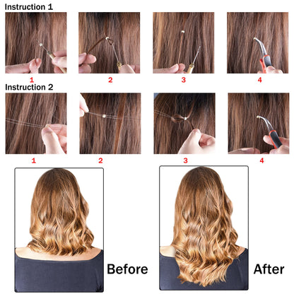 Duufin DIY micro ring extension kit components neatly arranged for salon use