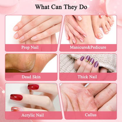 Complete professional nail prep kit overview with the storage box and components.