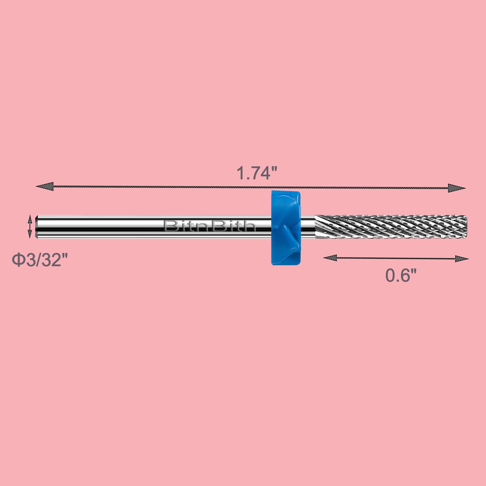 BitnBith safety efile attachment showing three thirty two inch shank compatibility