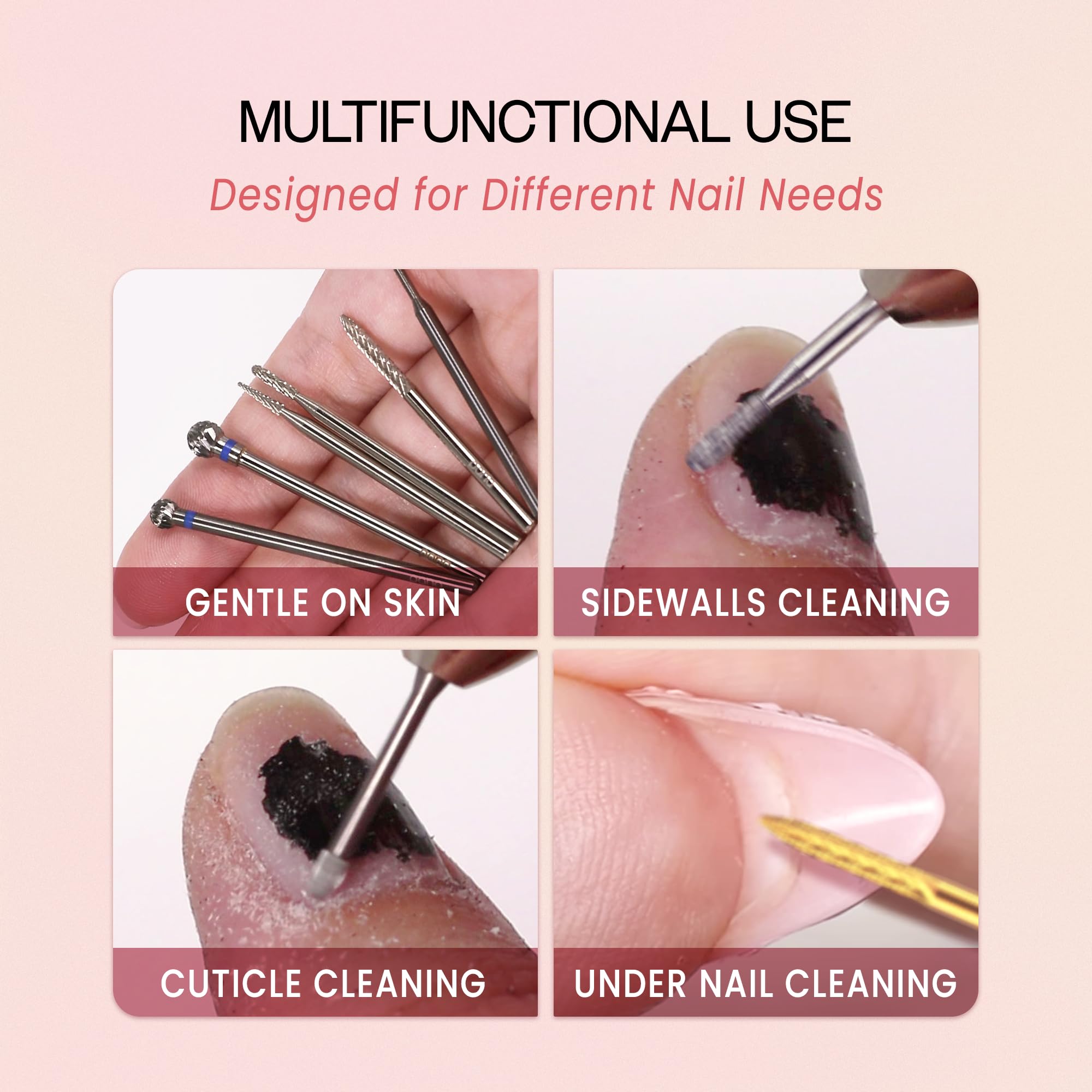 Professional manicure tool for cuticle cleaning