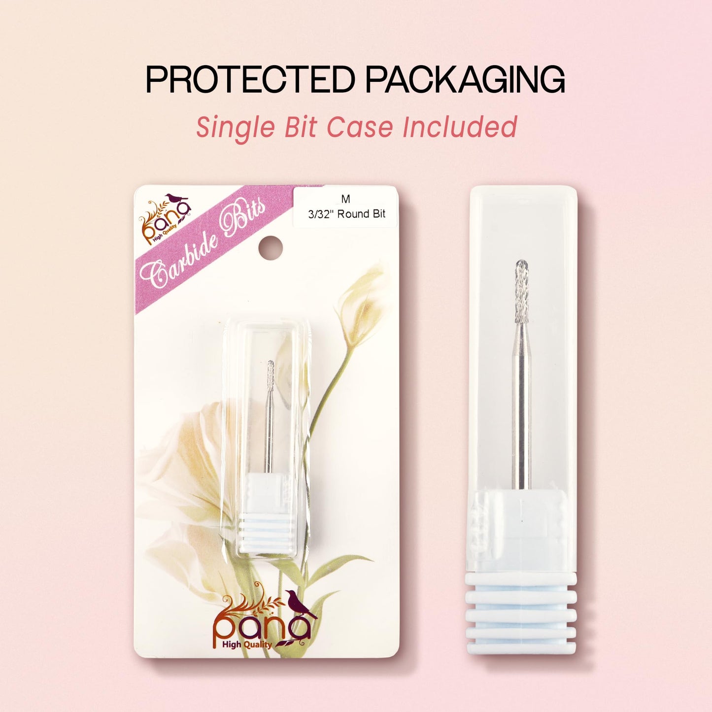 Pana nail drill bit for acrylic and gel removal