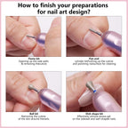 Demonstration of the universal shank design fitting into a standard electronic nail file handpiece.