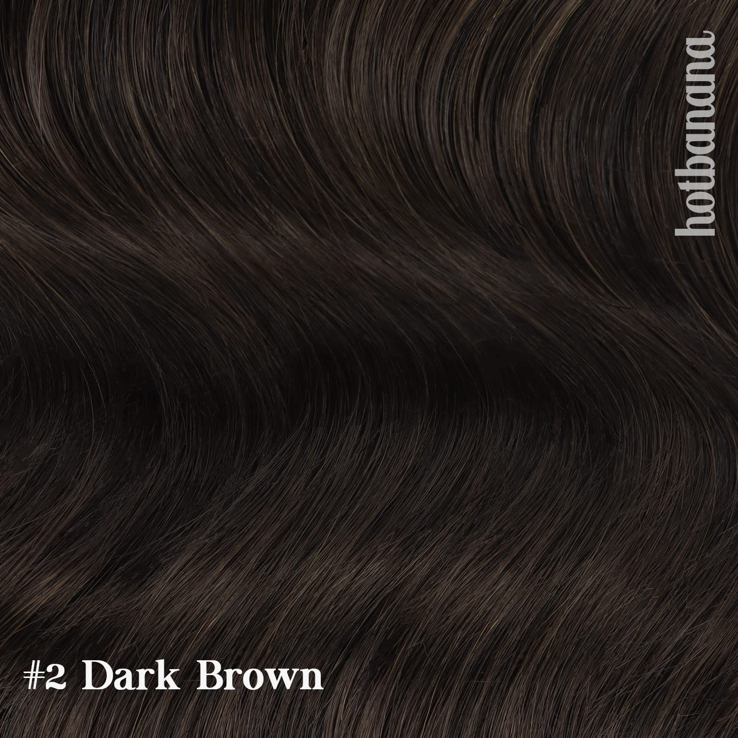 HOTBANANA one hundred and twenty grams clip on hair extensions back view application style