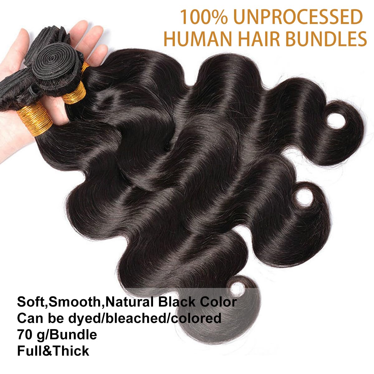 Close up view of the durable double weft construction on DaiMer human hair weave.