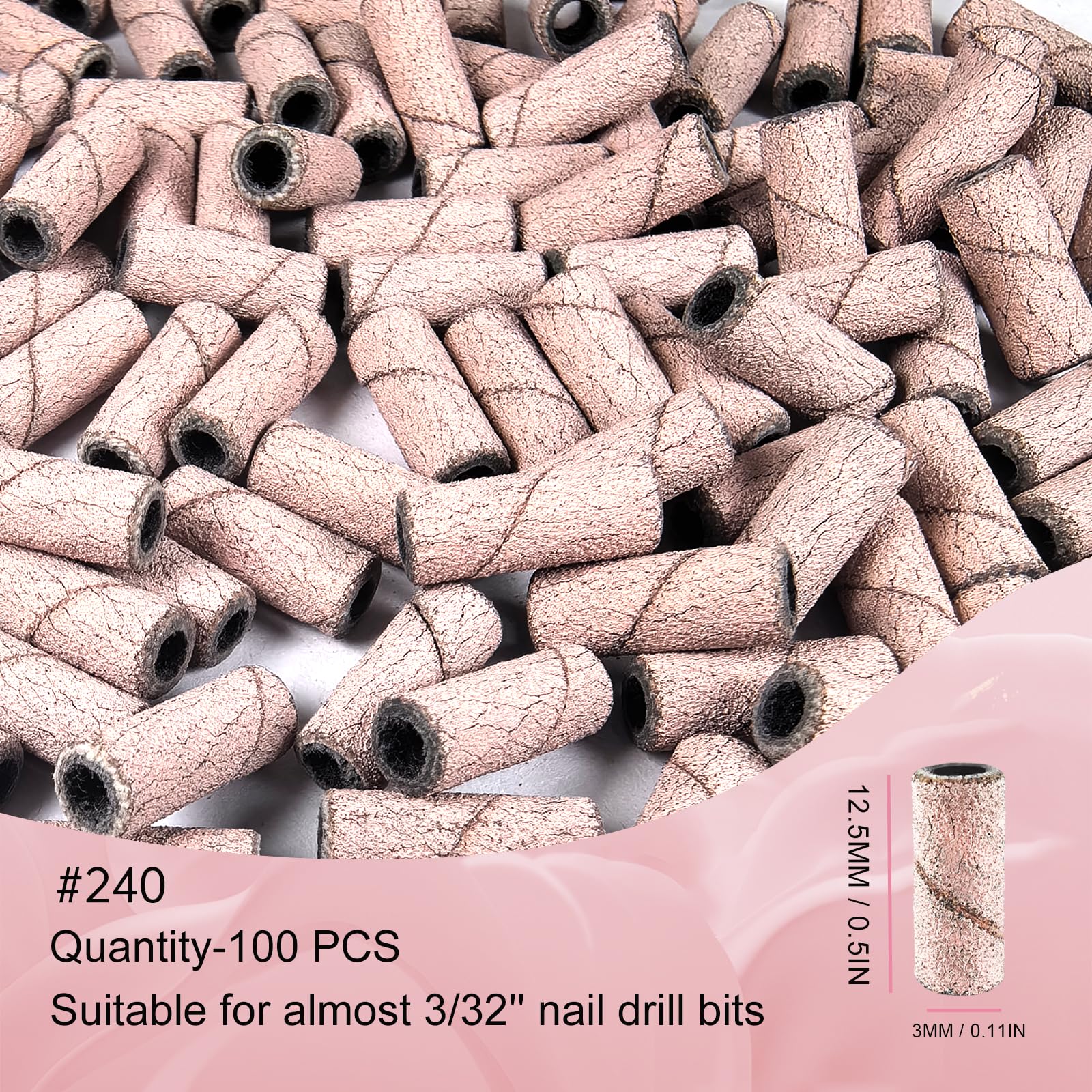 Corfulra nail sanding bands set in protective plastic case