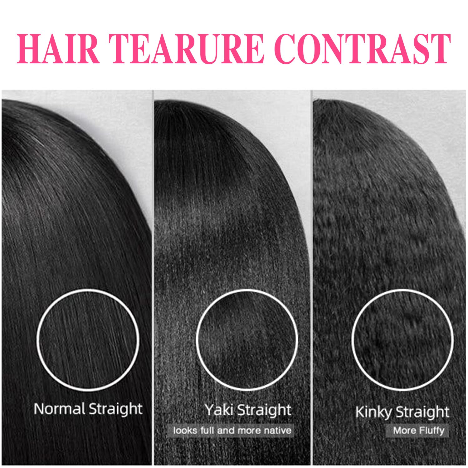 Demonstration of the authentic remy human hair extensions blending with textured hair.