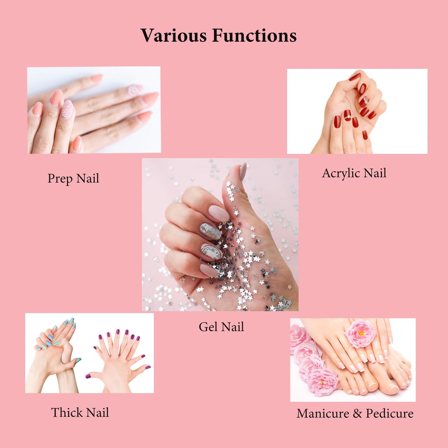 Packaging of BitnBith nail drill sanding accessories