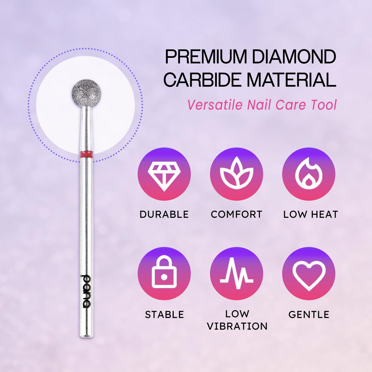 High quality diamond coated bit for cuticle detailing