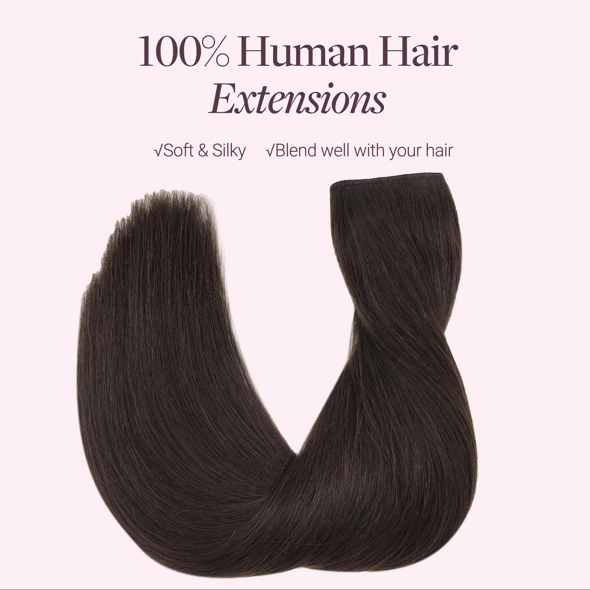 GOO GOO number 2 dark brown halo extension overhead angle
