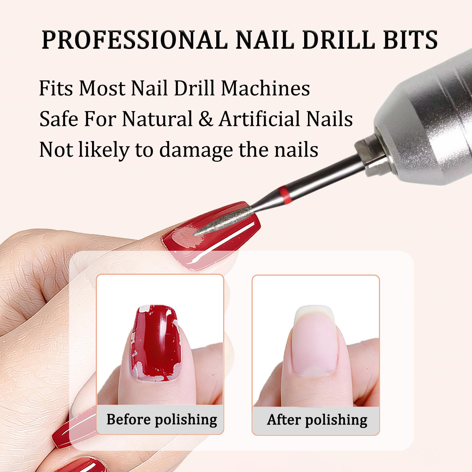 Professional nail technician using diamond bits for pedicure