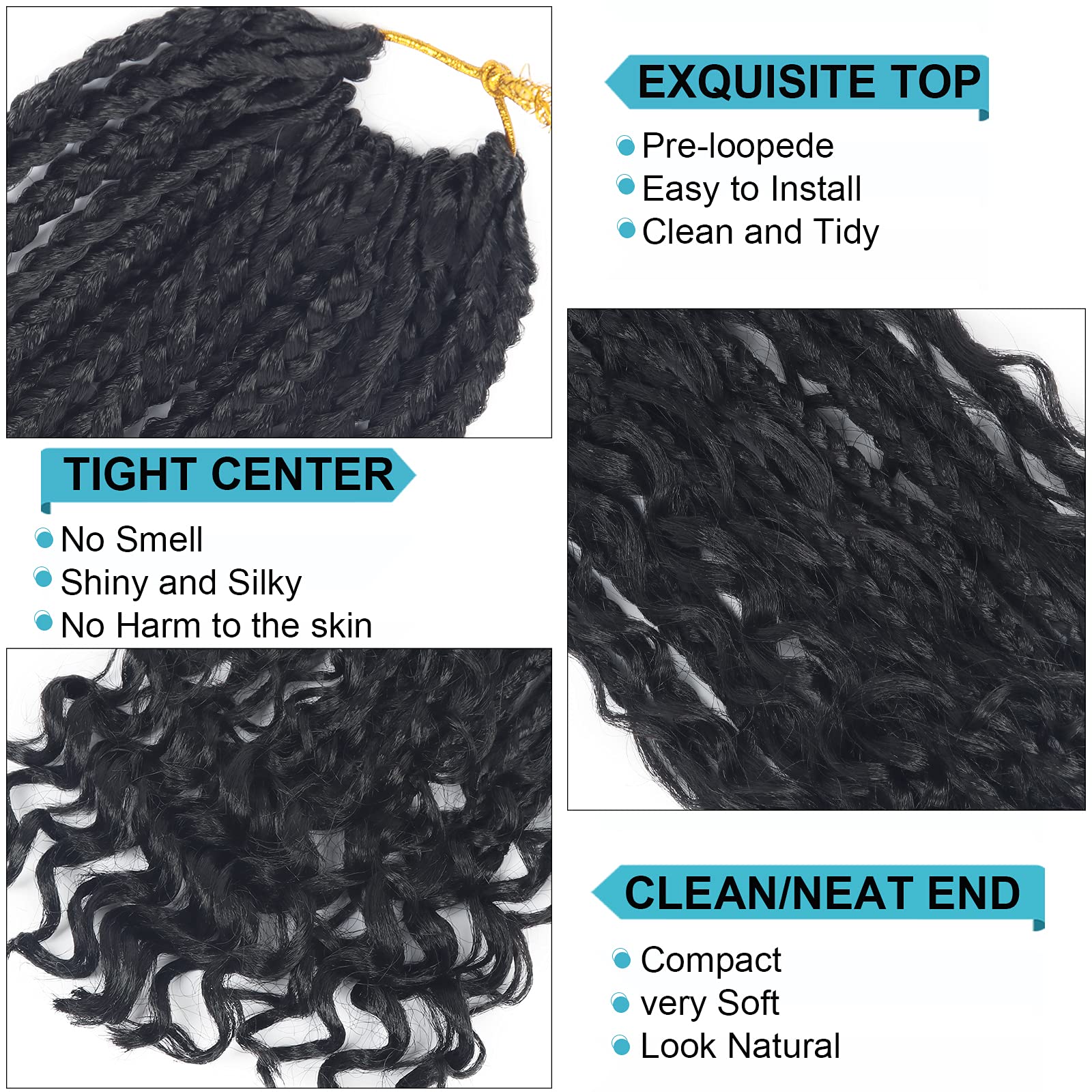 Side angle profile of the low-temperature synthetic fiber braids highlighting the smooth texture.