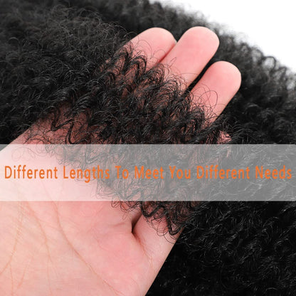 Lightweight synthetic crochet hair bundle for soft locs styling