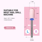 MelodySusie nail drill bit in professional manicure setup