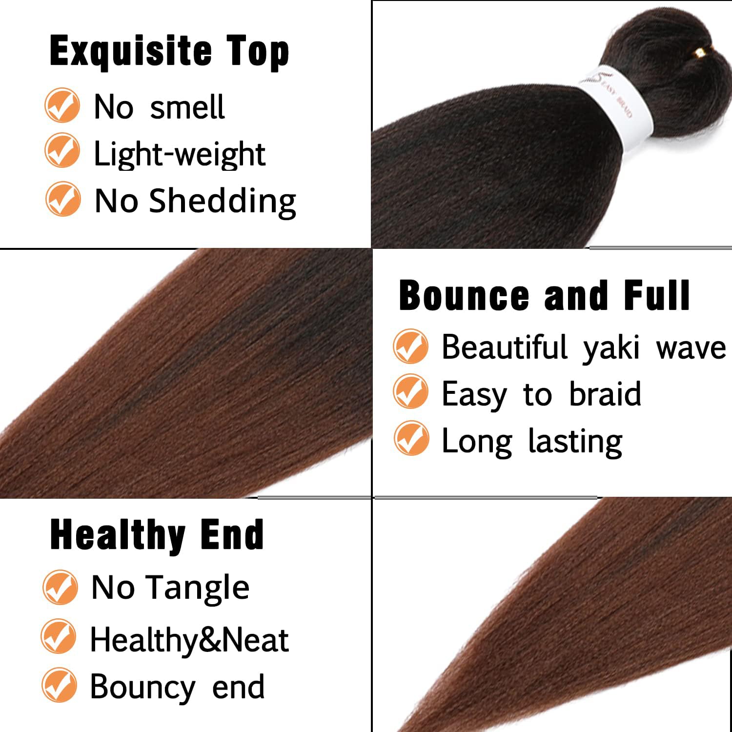 Hot water setting demonstration on long ombre synthetic twist braids
