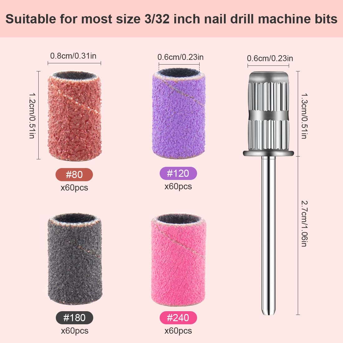 Premium quality nail art sanding bands showing durable construction that does not fall apart during manicures.