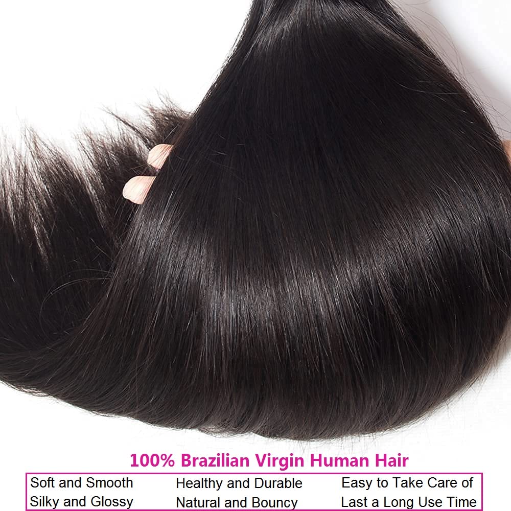 Silky smooth Brazilian Remy human hair extensions displaying realistic sheen and thickness.