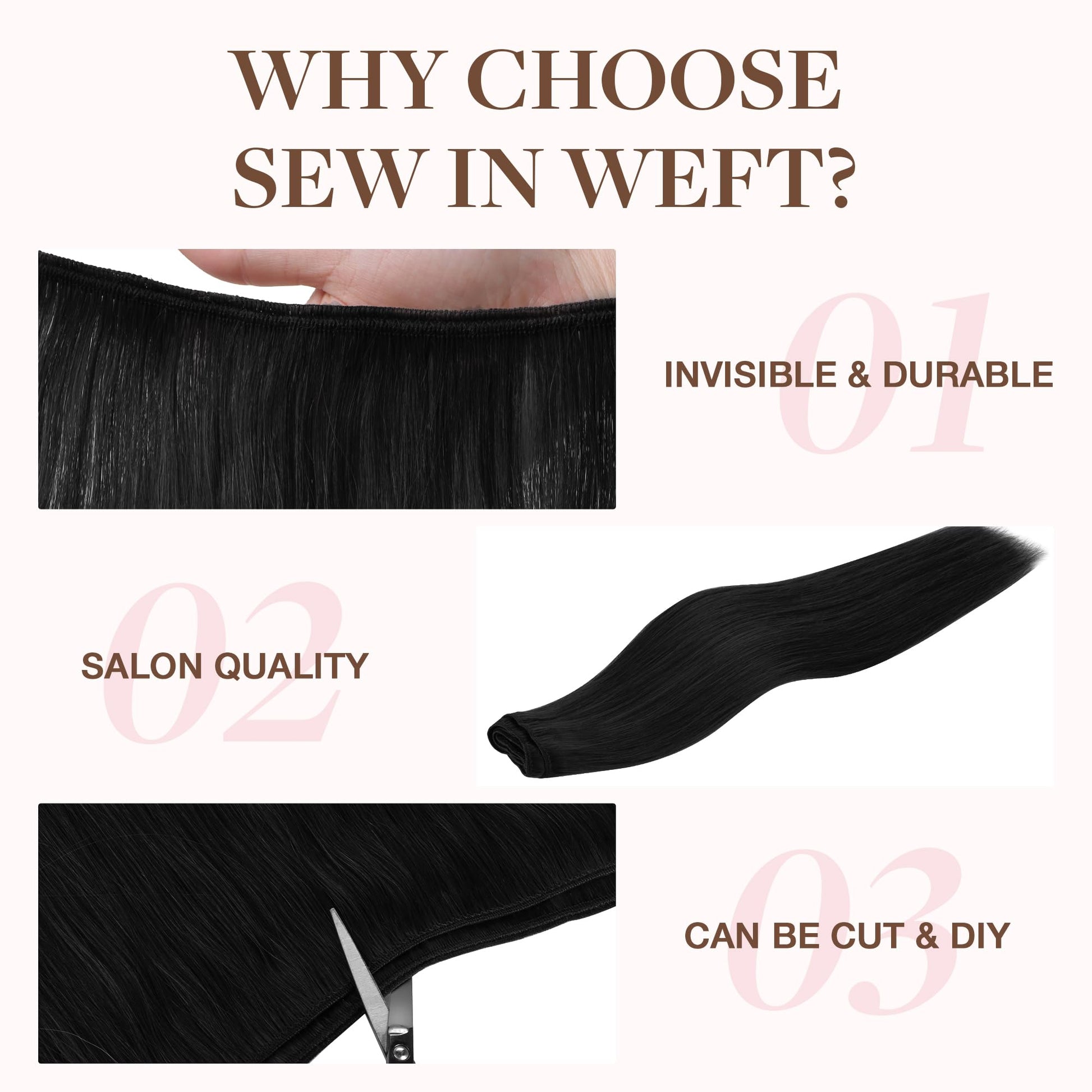 Premium 22 inch double weft hair extensions laid out to display full length and density.