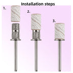 Professional nail technician using TKYZMS sanding band