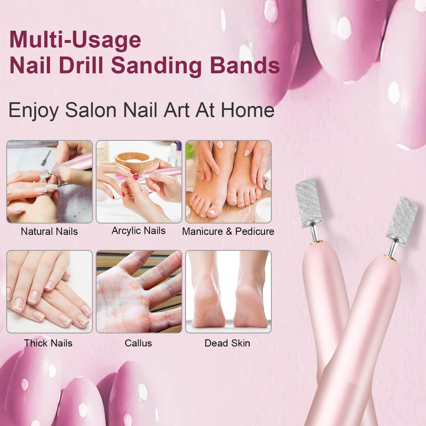 Bleswin professional e file sanding sleeves for natural nails