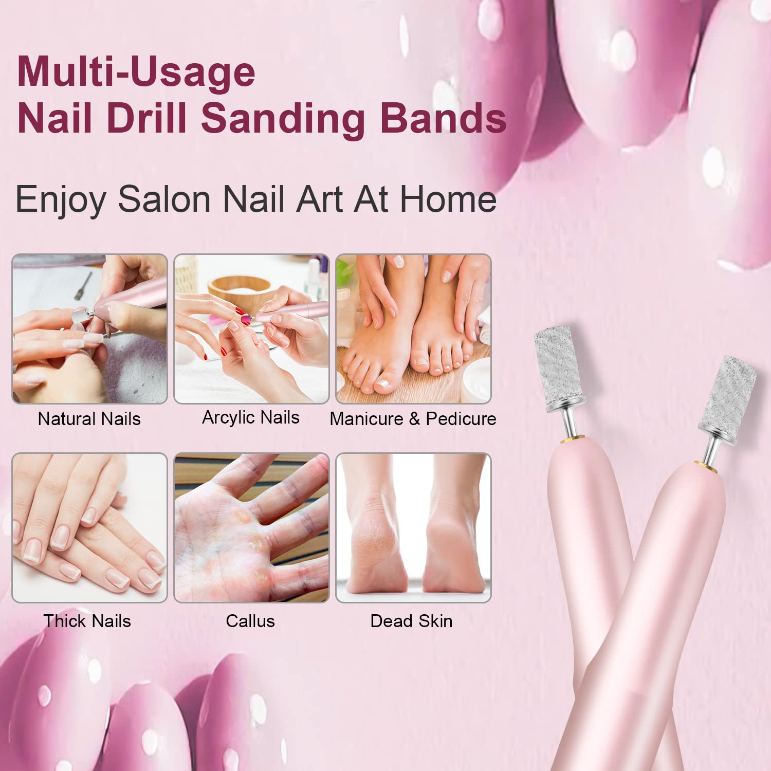 Bleswin professional e file sanding sleeves for natural nails