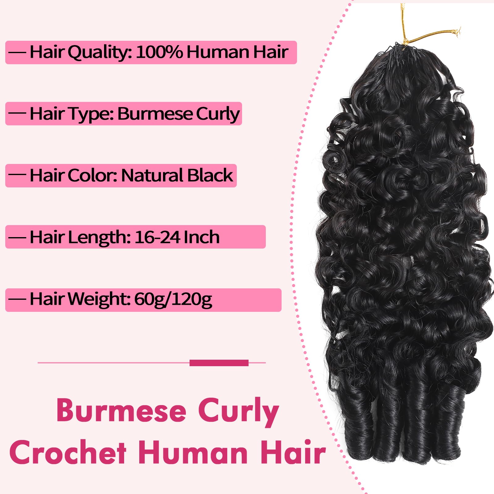 Back view showing full volume and bounce of the 20 inch hair extensions