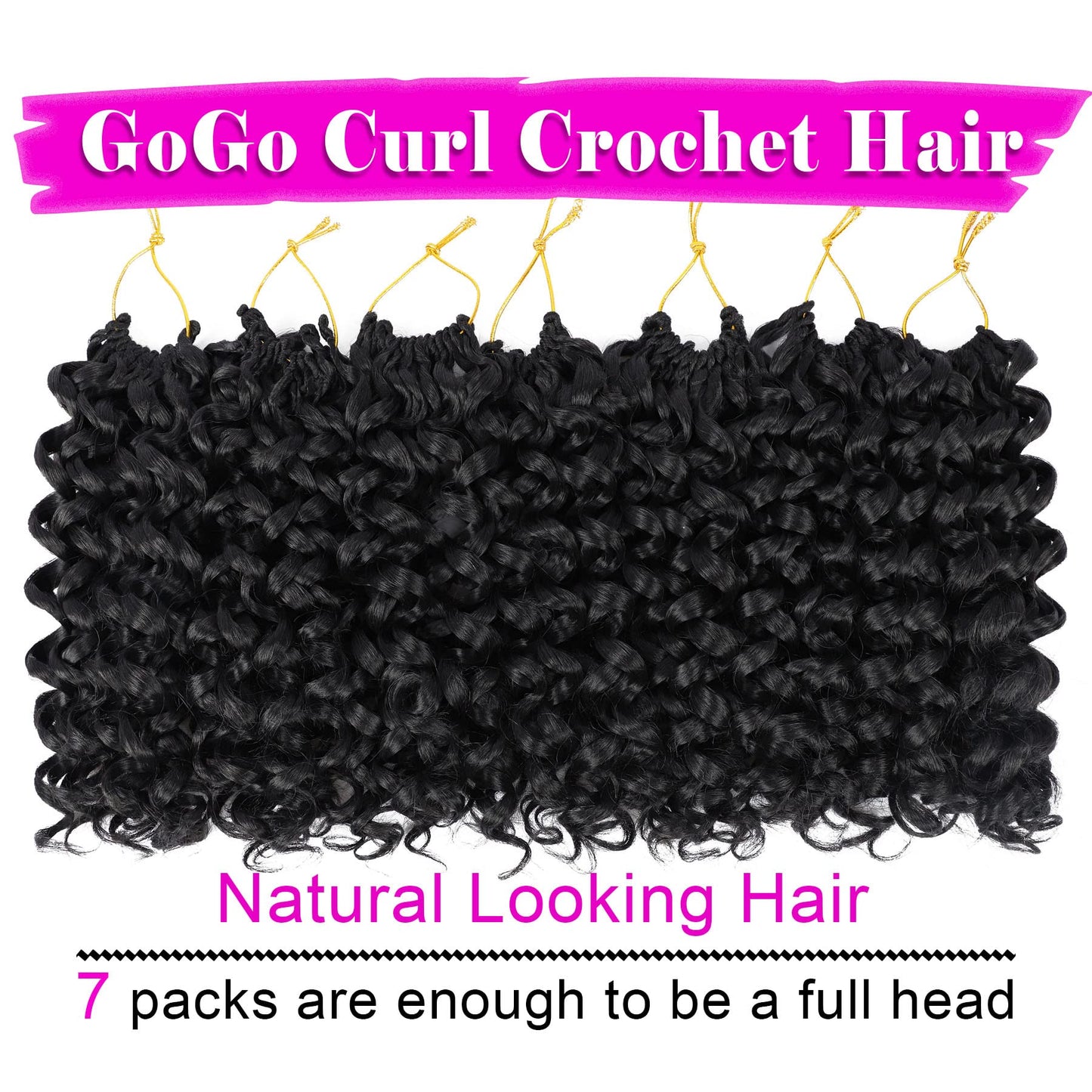Close up view of EERYA synthetic beach curl braiding extensions showing the deep twist texture definition.