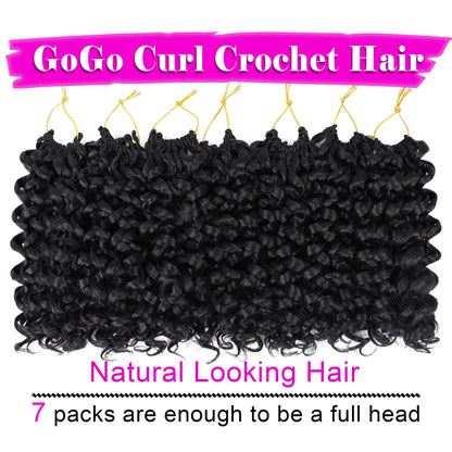 Close up view of EERYA synthetic beach curl braiding extensions showing the deep twist texture definition.
