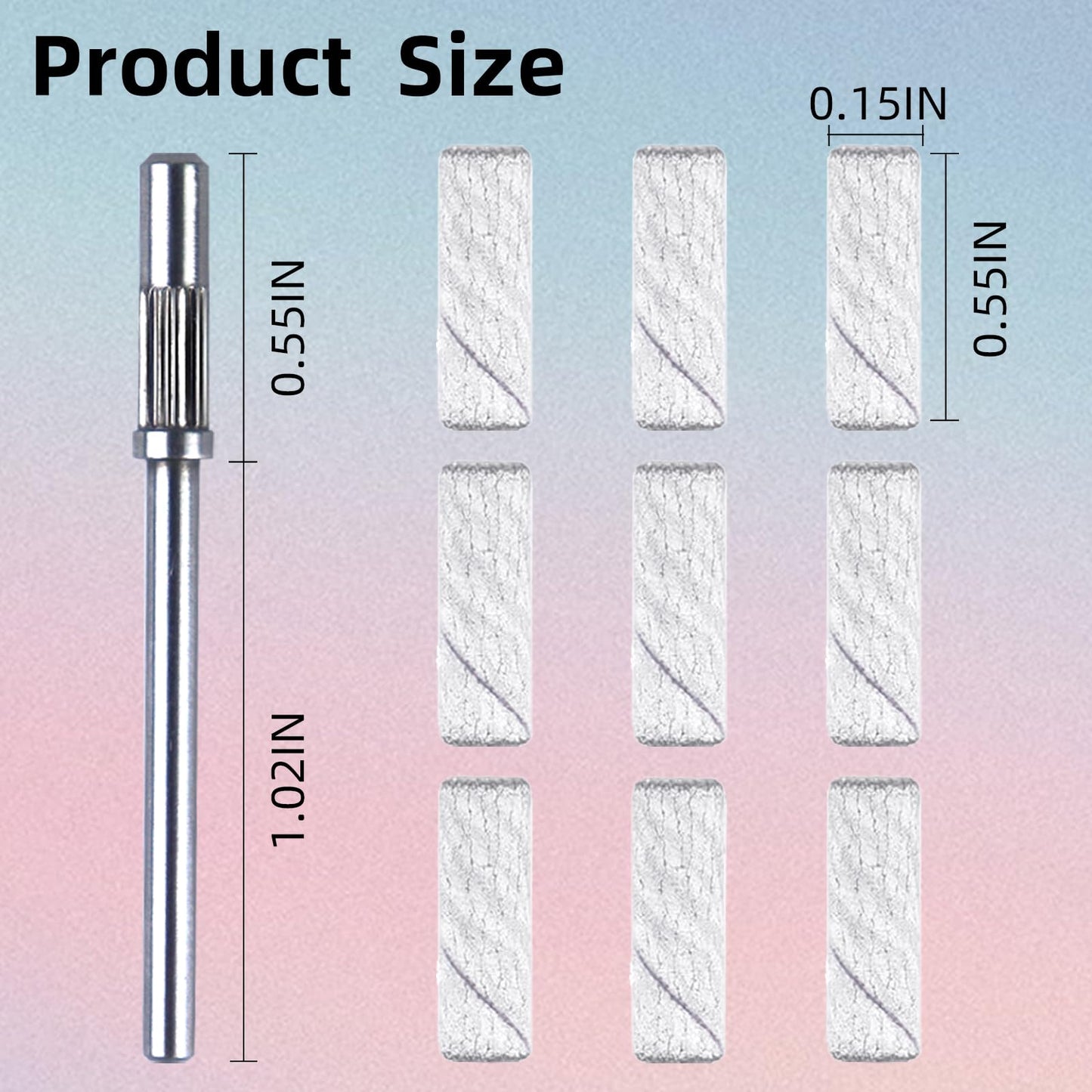 Professional nail technician using Tkyzms sanding bands