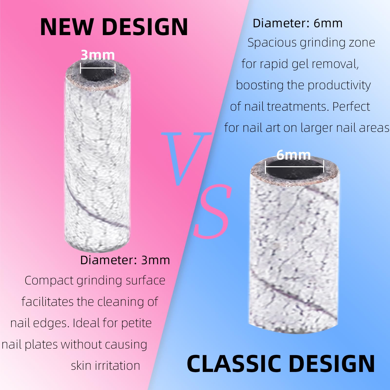Detailed view of white emery sanding band texture