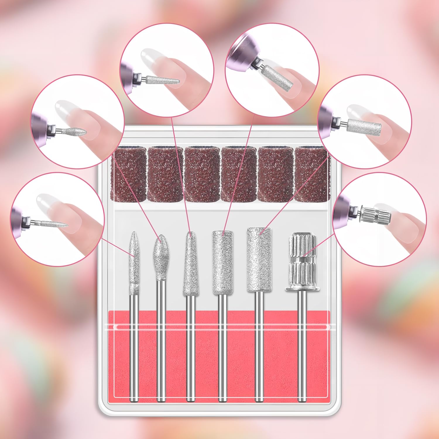 Zyvoreliax nail drill bits for cuticle removal and shaping