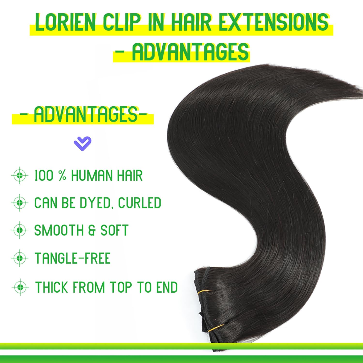 Brazilian Remy hair extensions double weft design close up