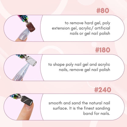 Makartt manicure and pedicure prep tool highlighting the high quality durable abrasive texture.