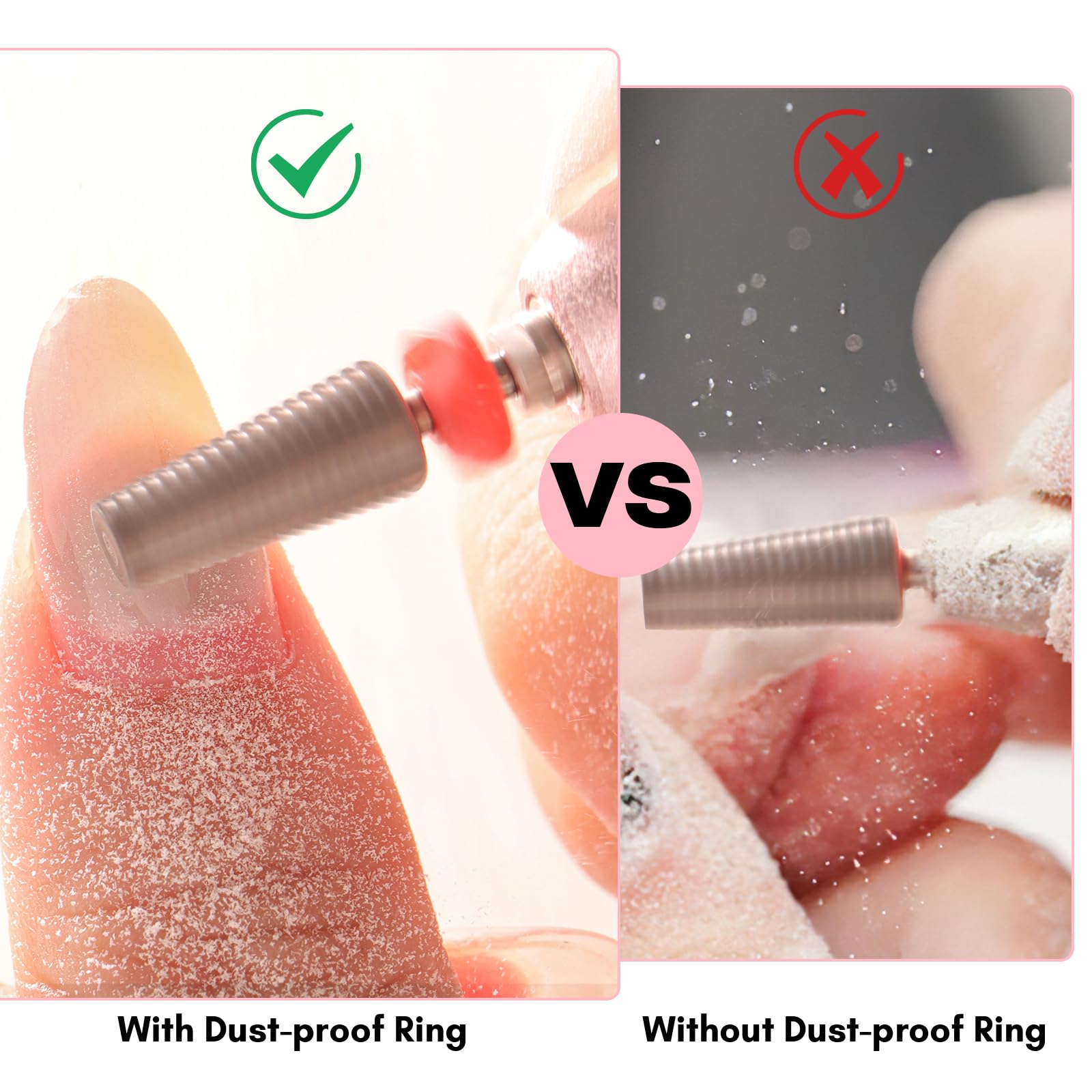 Professional nail technician using Makartt 5 in 1 bit