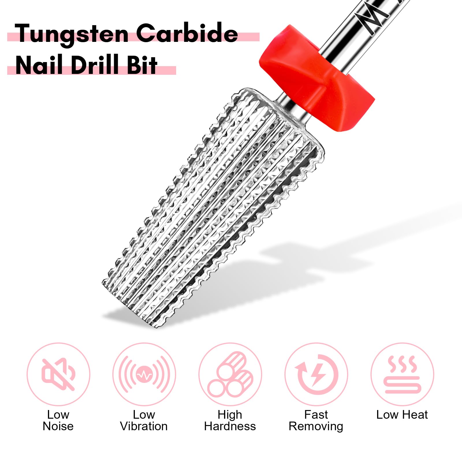 Makartt silver drill bit for acrylic nail removal