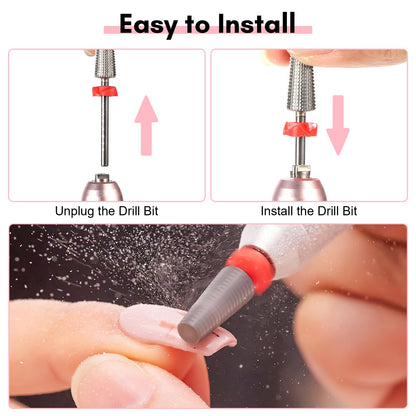 Makartt nail drill bit showing grit texture detail