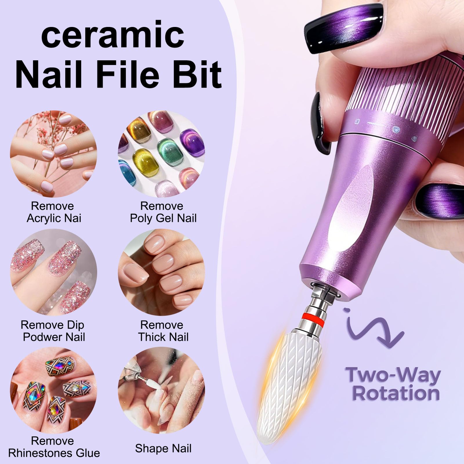 Fantexy professional acrylic gel removal e-file attachment