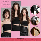 Sleek straight black tape in hair extensions showing 20 pieces set