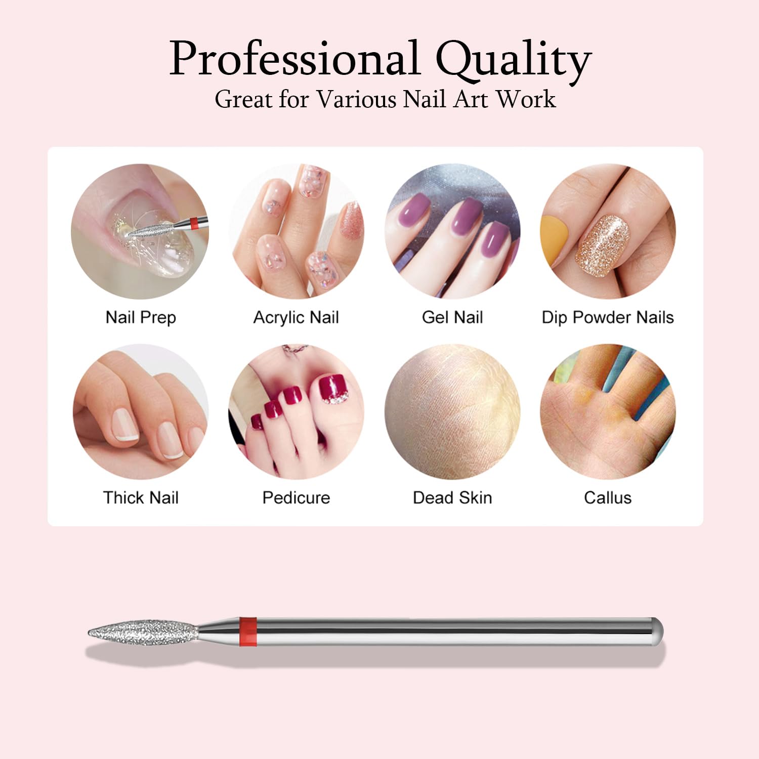 Eruika nail salon tools 10 pieces set for dry manicure