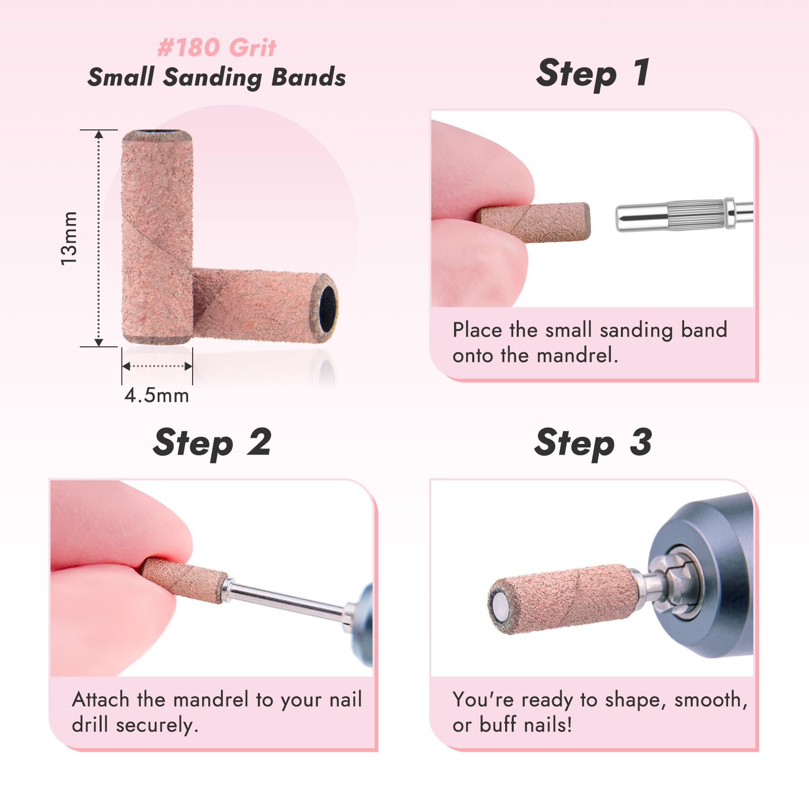 Professional nail tech supplies Finea sanding bands box