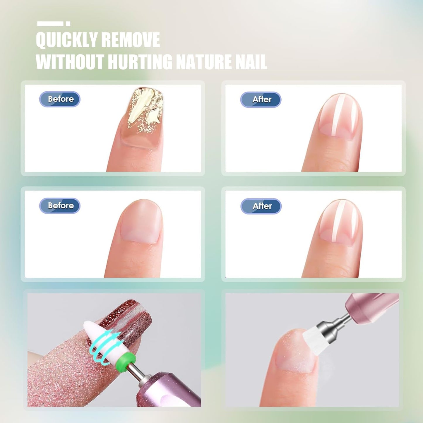 Using Rolokit nail drill bits for acrylic and gel removal