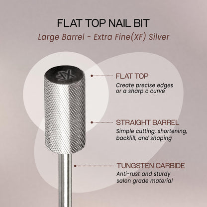 Pana DLC black carbide nail bit 3/32 inch shank front view