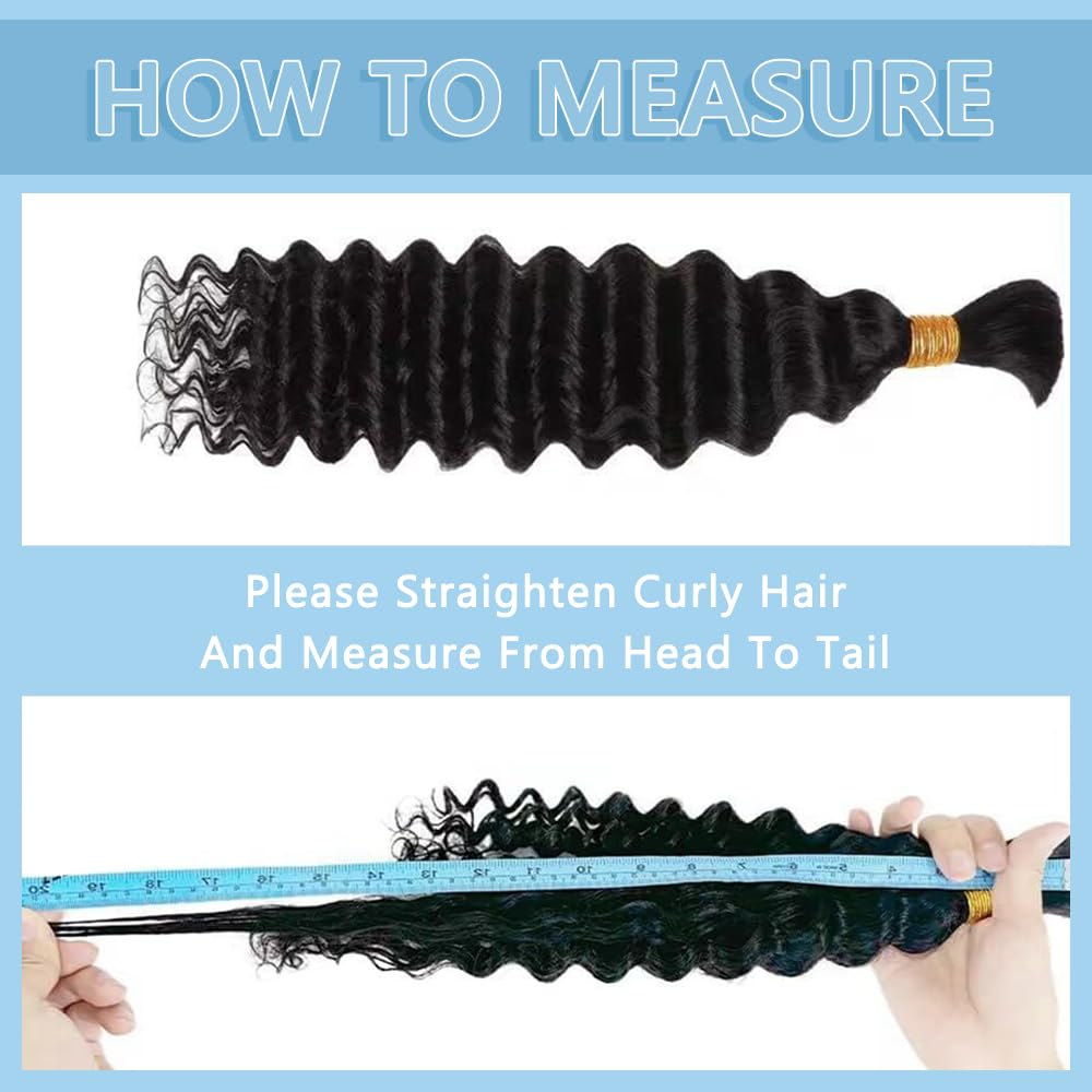 Popway deep wave bulk human hair showing the natural gloss and bounce of the curls