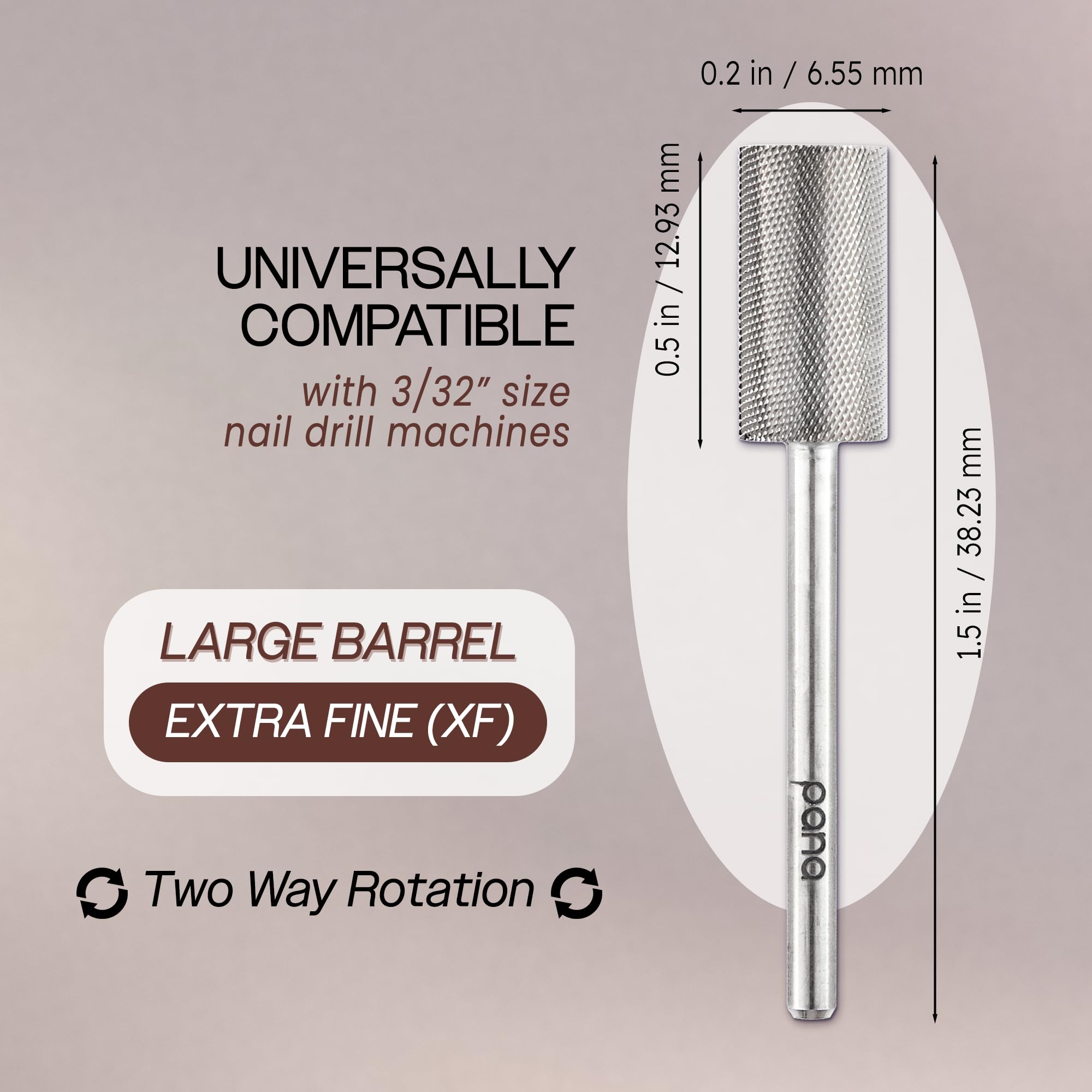 Pana nail drill bit flat top design for acrylic nail shaping