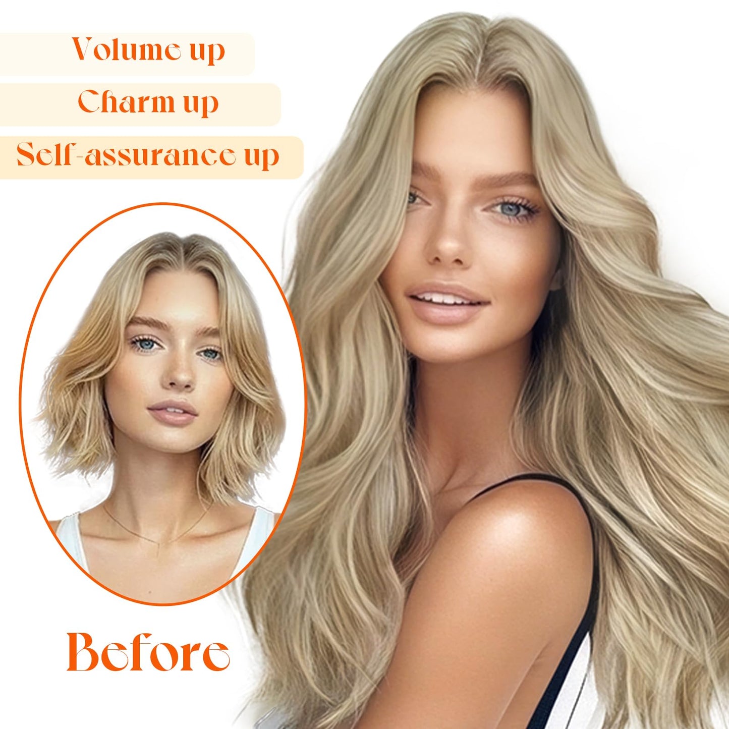 Sunny Hair straight real human hair extensions texture and shade 16 22.