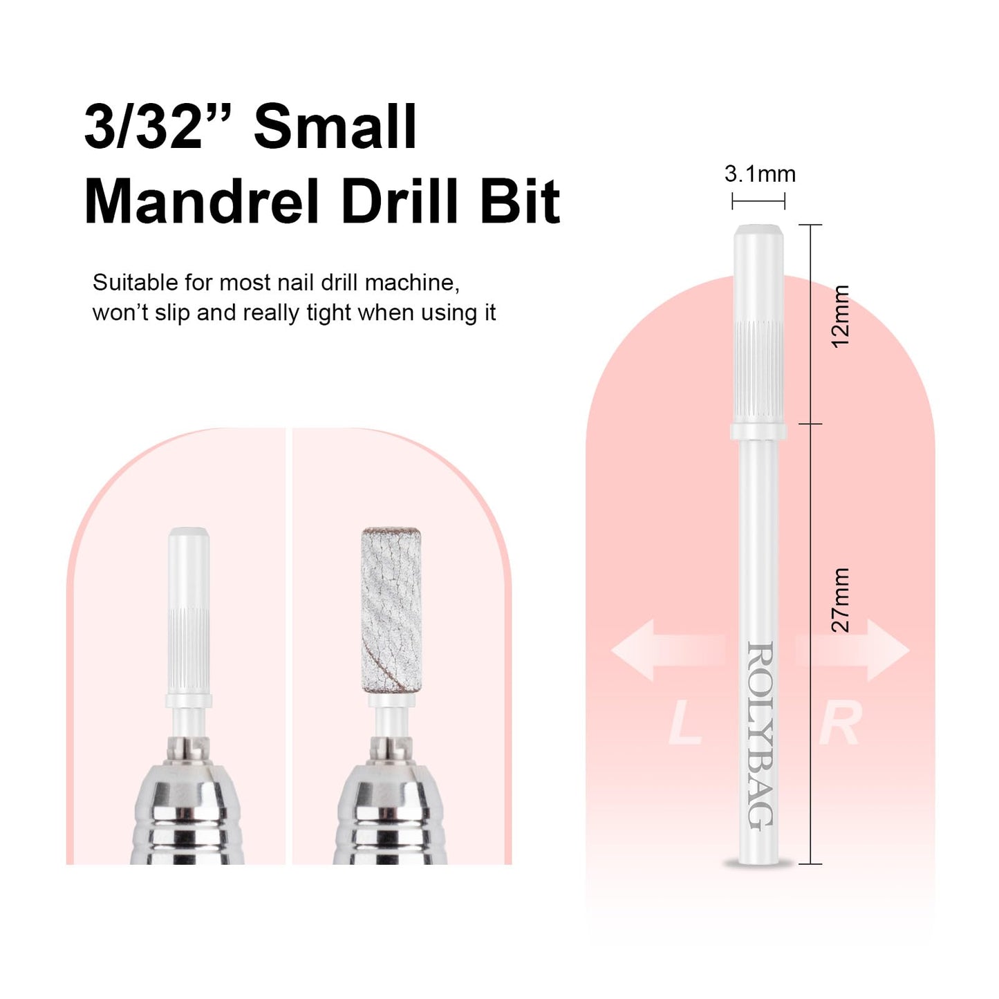 Comparison of sanding bands with acrylic nail art tools