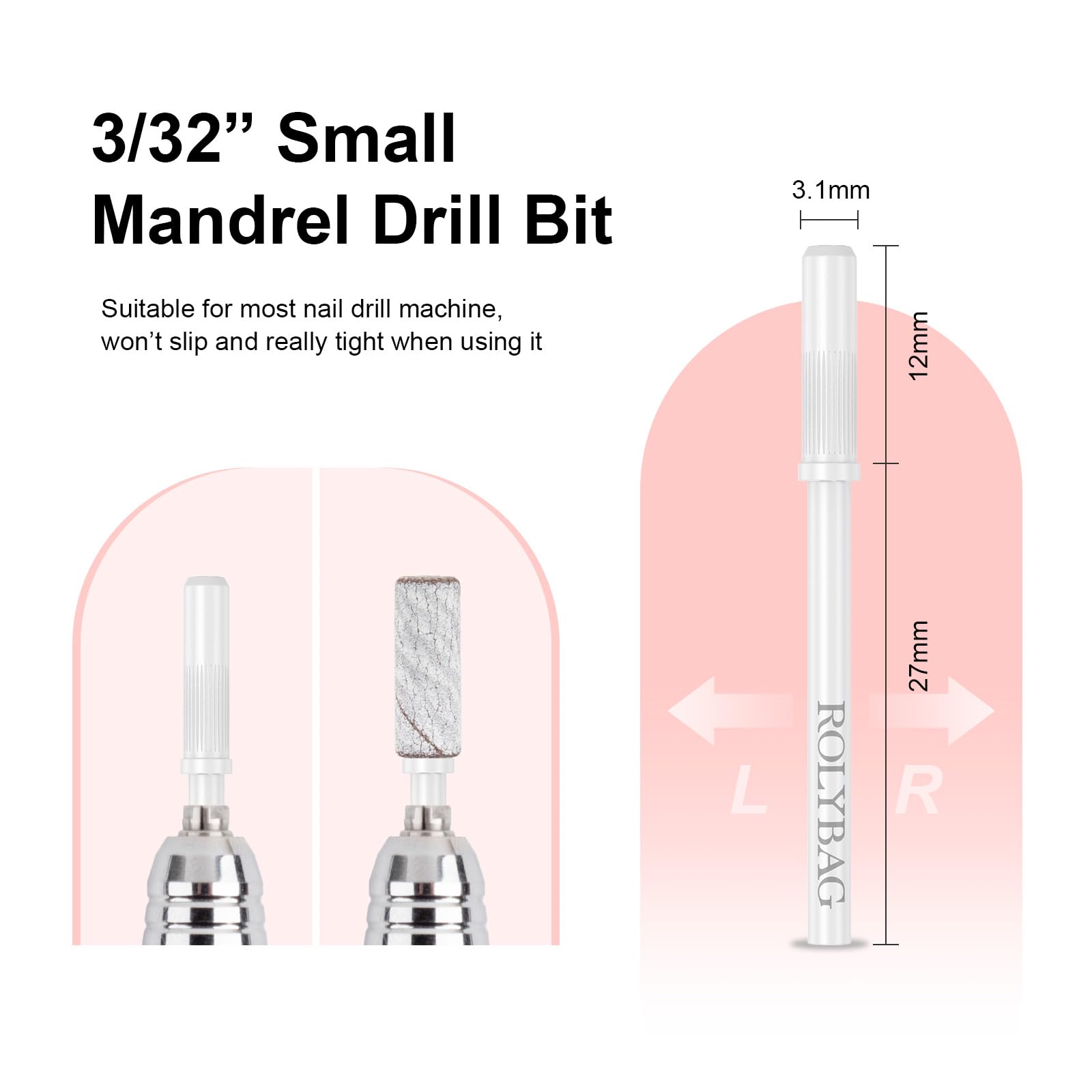 Comparison of sanding bands with acrylic nail art tools