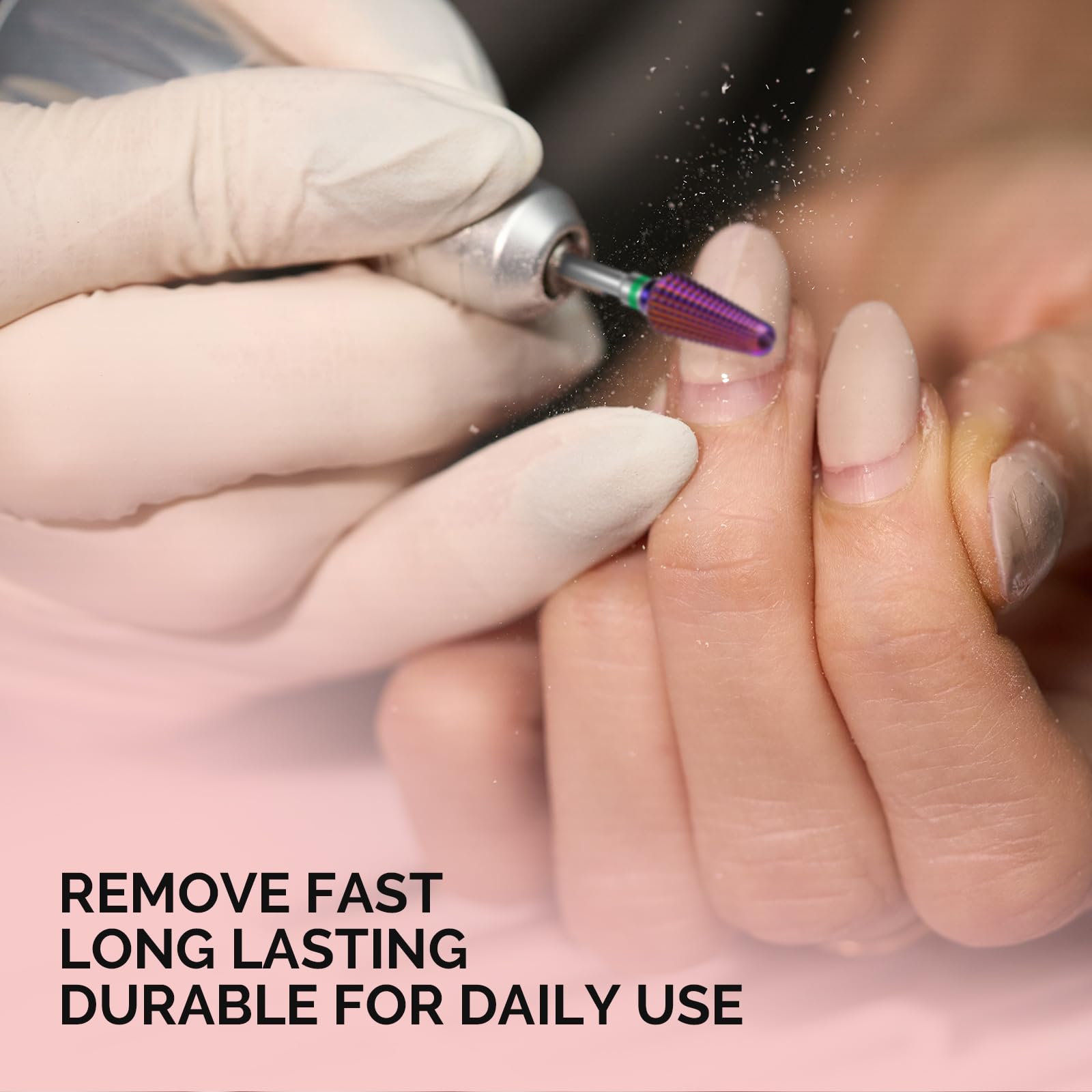 MelodySusie professional e file attachment designed for rapid acrylic and gel extension removal